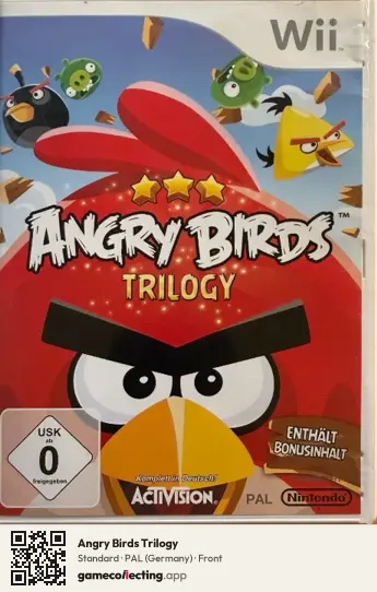 Angry Birds Trilogy Nintendo Wii, Germany box front