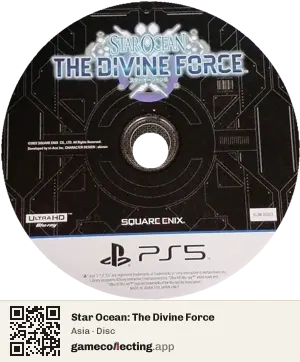 Star Ocean: The Divine Force PlayStation 5, Asia disc