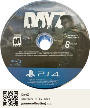 DayZ PlayStation 4, NTSC disc