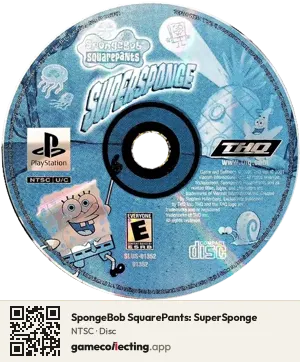 SpongeBob SquarePants: SuperSponge PlayStation, NTSC disc