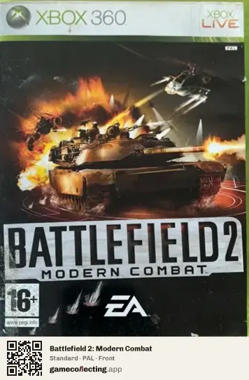 Battlefield 2: Modern Combat Xbox 360, PAL box front