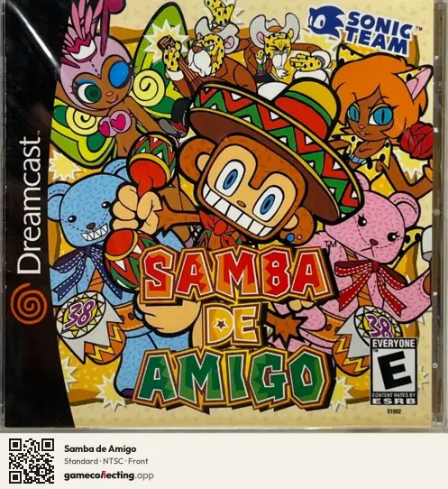 Samba de Amigo Sega Dreamcast, NTSC box front