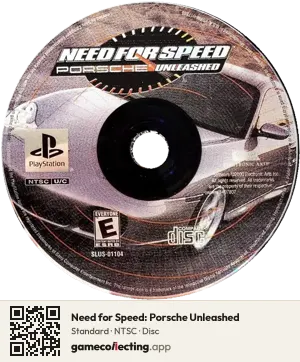 Need for Speed: Porsche Unleashed PlayStation, NTSC disc