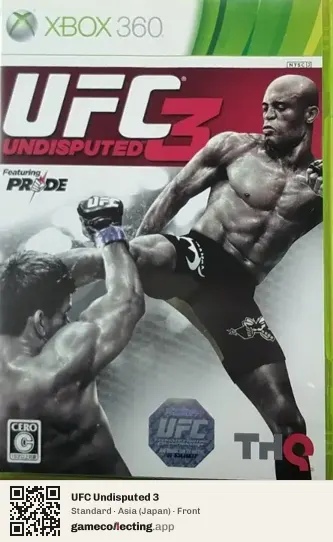 UFC Undisputed 3 Xbox 360, Asia box front