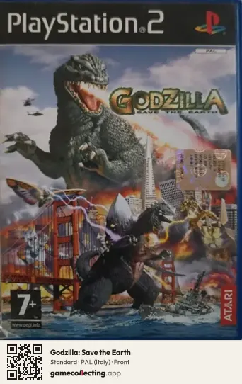 Godzilla: Save the Earth PlayStation 2, Italy box front