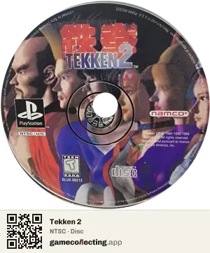 Tekken 2 PlayStation, NTSC disc