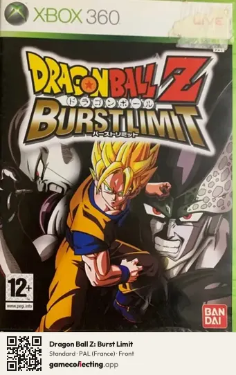 Dragon Ball Z: Burst Limit Xbox 360, France box front
