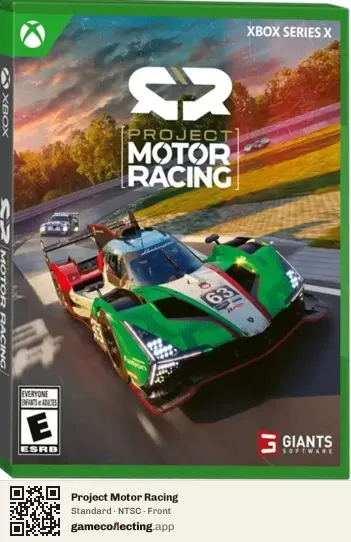 Project Motor Racing Xbox Series X, NTSC box front