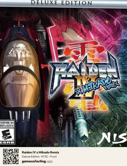Raiden IV x Mikado Remix PlayStation 5, NTSC box front