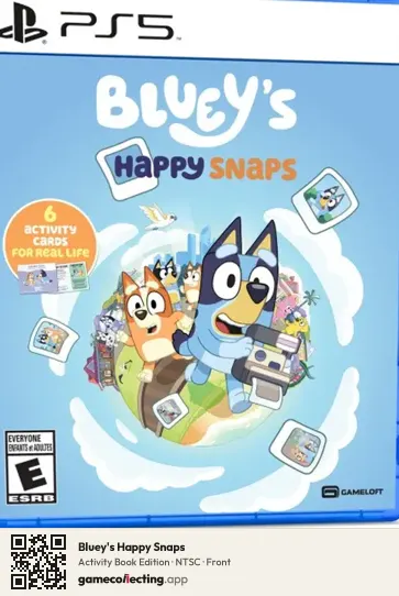 Bluey's Happy Snaps PlayStation 5, NTSC box front