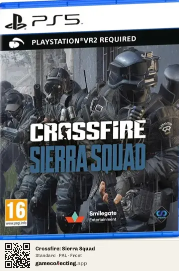 Crossfire: Sierra Squad PlayStation 5, PAL box front