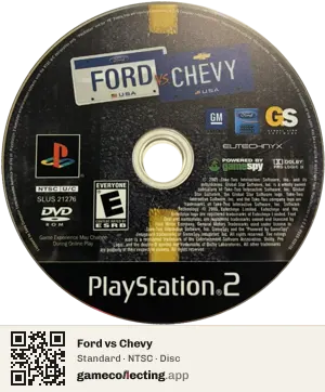 Ford vs Chevy PlayStation 2, NTSC disc