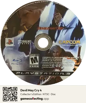 Devil May Cry 4 PlayStation 3, NTSC disc