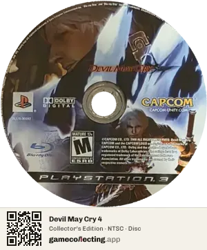 Devil May Cry 4 PlayStation 3, NTSC disc
