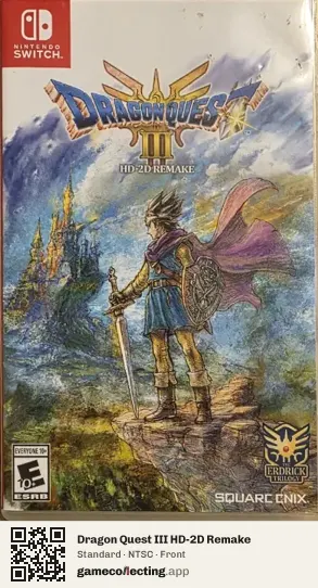 Dragon Quest III HD-2D Remake Nintendo Switch, NTSC box front