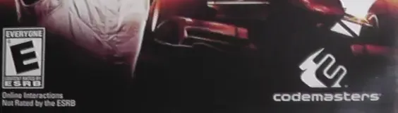 F1 2011, the ESRB box on its front