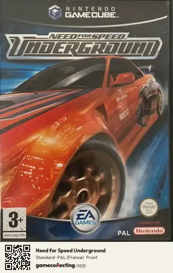 Need for Speed Underground Nintendo GameCube, France box front