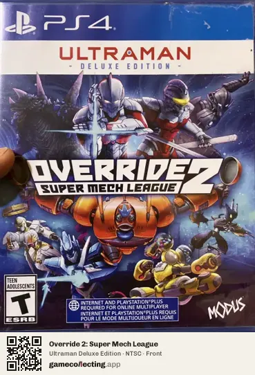 Override 2: Super Mech League PlayStation 4, NTSC box front