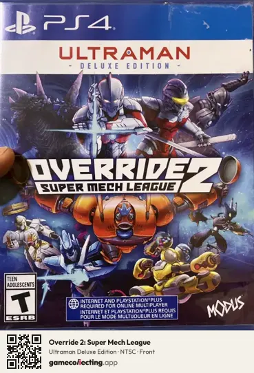 Override 2: Super Mech League PlayStation 4, NTSC box front