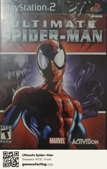 Ultimate Spider-Man PlayStation 2, NTSC box front