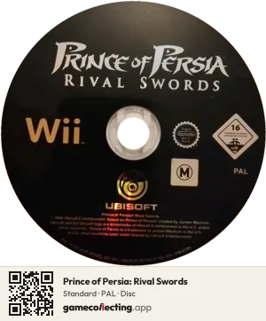 Prince of Persia: Rival Swords Nintendo Wii, PAL disc