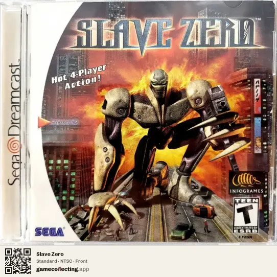 Slave Zero Sega Dreamcast, NTSC box front