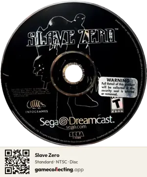 Slave Zero Sega Dreamcast, NTSC disc