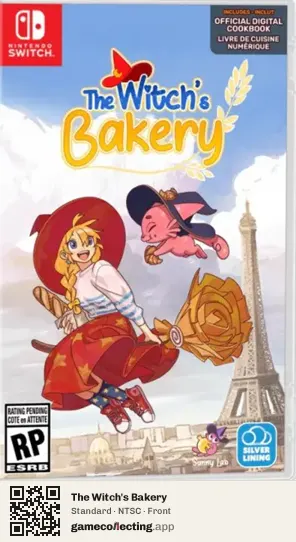 The Witch's Bakery Nintendo Switch, NTSC box front