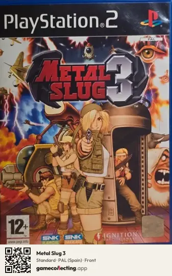 Metal Slug 3 PlayStation 2, Spain box front