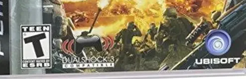 Tom Clancy's EndWar, the ESRB box on its front