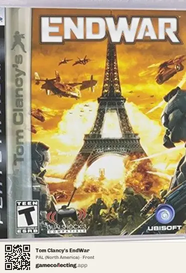 Tom Clancy's EndWar PlayStation 3, North America box front