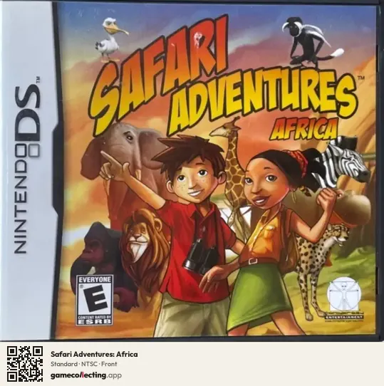 Safari Adventures: Africa Nintendo DS, NTSC box front