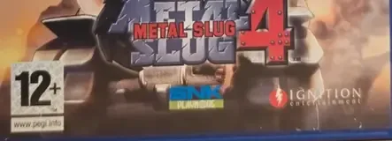 Metal Slug 4, the PEGI square on its front