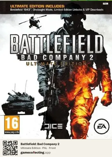 Battlefield: Bad Company 2 Xbox 360, PAL box front