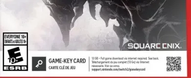 Final Fantasy Resonance, the ESRB box on its front