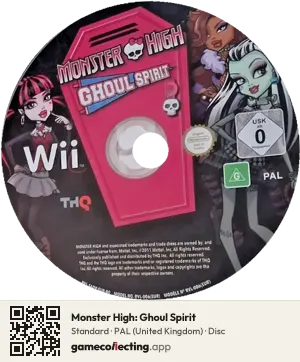 Monster High: Ghoul Spirit Nintendo Wii, PAL disc