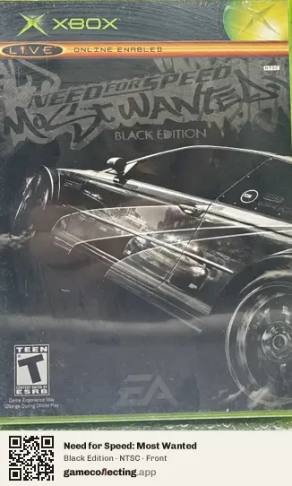 Need for Speed: Most Wanted Xbox, NTSC box front