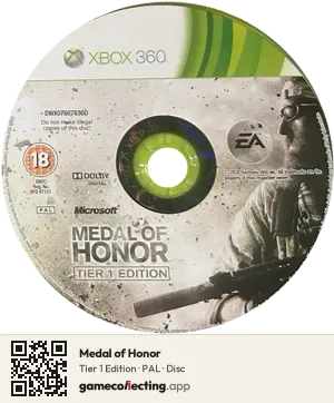 Medal of Honor Xbox 360, PAL disc