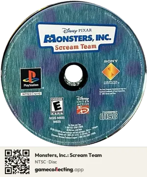 Monsters, Inc.: Scream Team PlayStation, NTSC disc