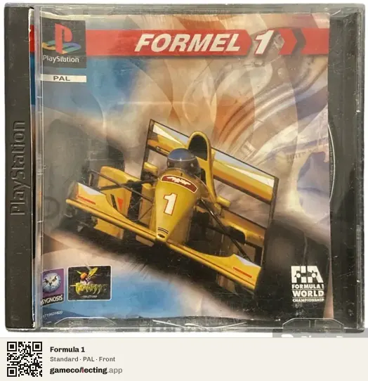 Formula 1 PlayStation, PAL box front