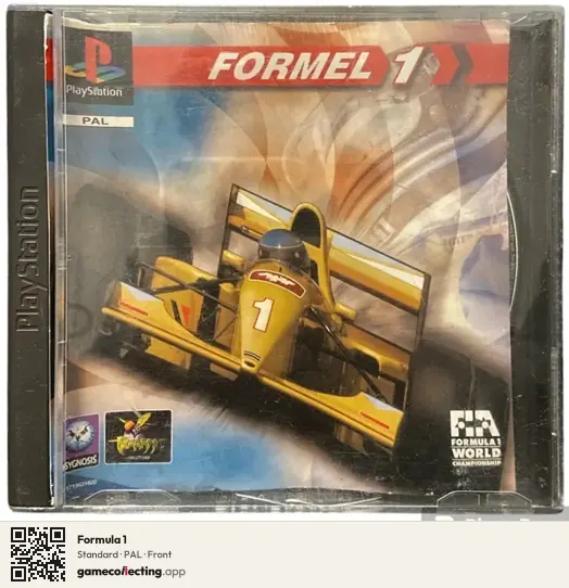 Formula 1 PlayStation, PAL box front