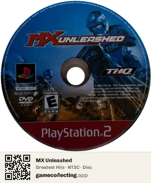 MX Unleashed PlayStation 2, NTSC disc