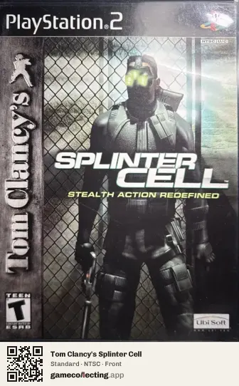 Tom Clancy's Splinter Cell PlayStation 2, NTSC box front