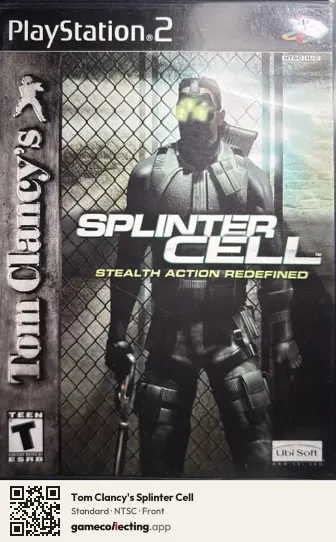 Tom Clancy's Splinter Cell PlayStation 2, NTSC box front
