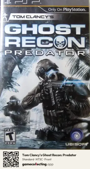 Tom Clancy's Ghost Recon: Predator PlayStation Portable, NTSC box front