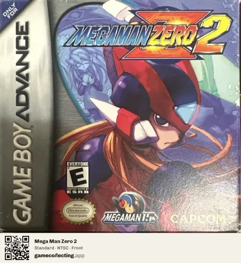 Mega Man Zero 2 Game Boy Advance, NTSC box front