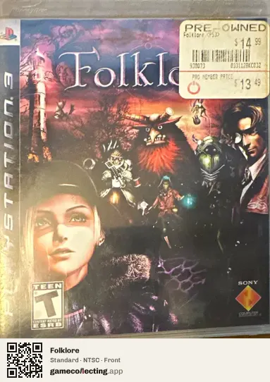 Folklore PlayStation 3, NTSC box front