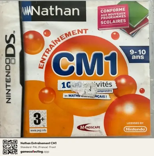 Nathan Entraînement CM1 Nintendo DS, France box front