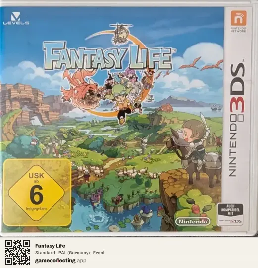 Fantasy Life Nintendo 3DS, Germany box front