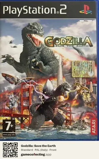 Godzilla: Save the Earth PlayStation 2, Italy box front